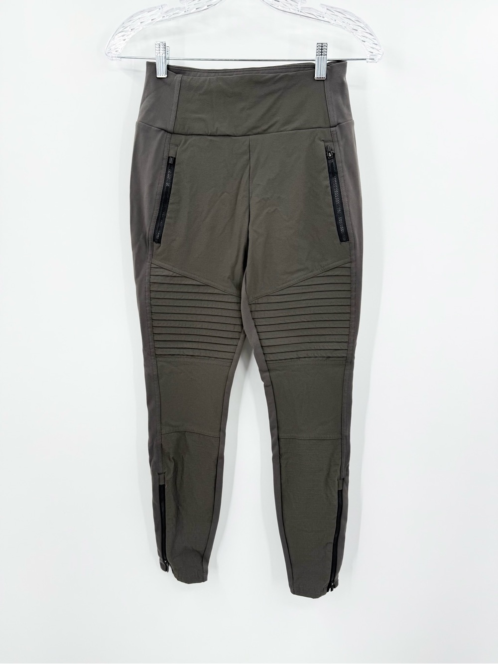 Athleta Women's Headlands Hybrid Moto Pants Size 4 Green/Brown/Gray